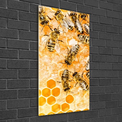 Foto auf glas vertikales Arbeitsbienen