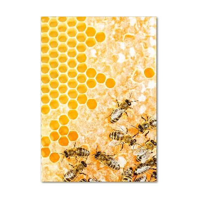 Foto auf glas vertikales Arbeitsbienen