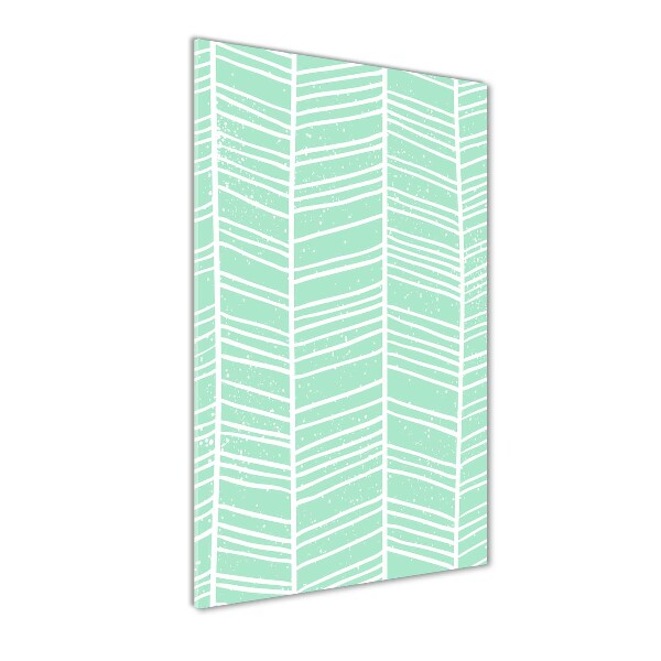 Bild aus glas vertikales Fischgrätmuster