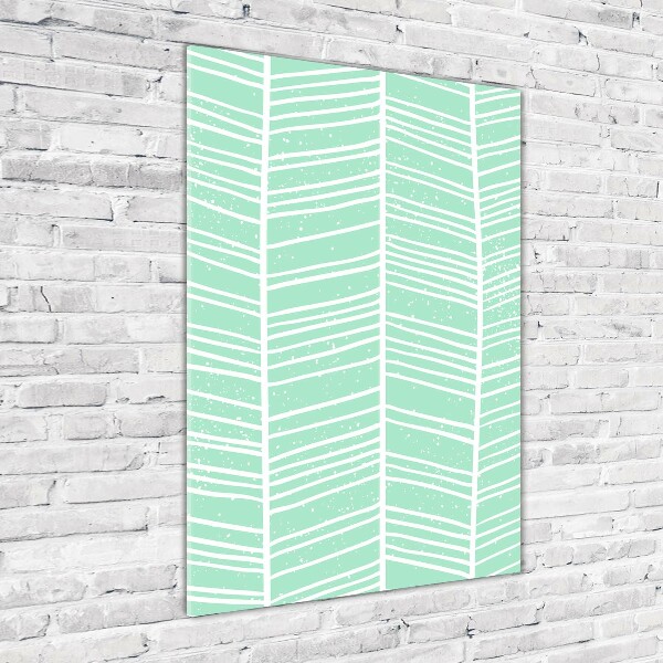 Bild aus glas vertikales Fischgrätmuster