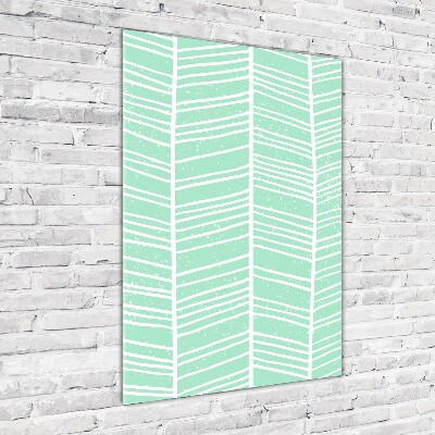 Bild aus glas vertikales Fischgrätmuster