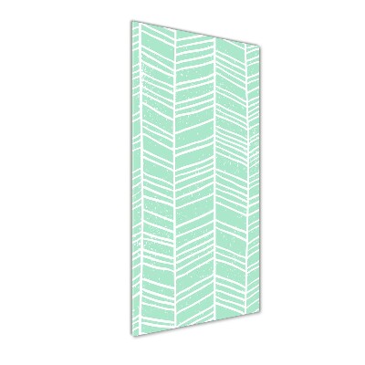 Bild aus glas vertikales Fischgrätmuster