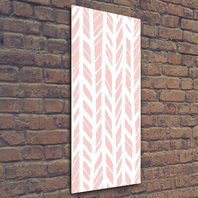 Foto auf glas vertikales Fischgrätmuster