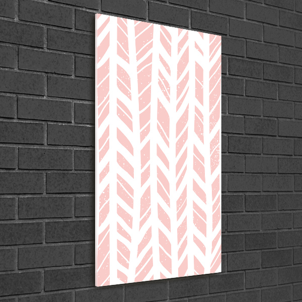 Foto auf glas vertikales Fischgrätmuster