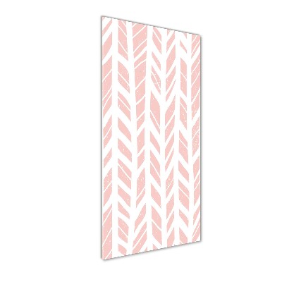 Foto auf glas vertikales Fischgrätmuster