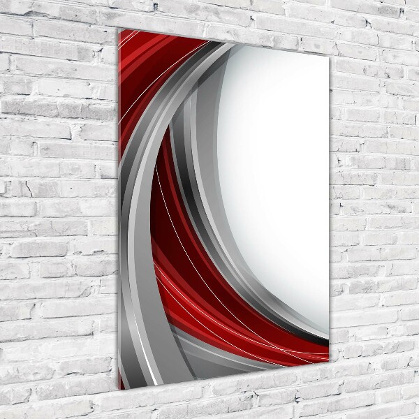 Bild aus glas vertikales Wellen im Hintergrund