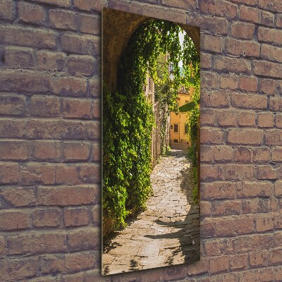 Bild aus glas vertikales Italienische Straßen