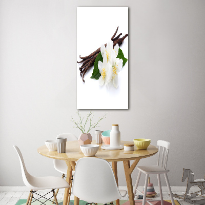 Foto auf glas vertikales Jasmin und Vanille