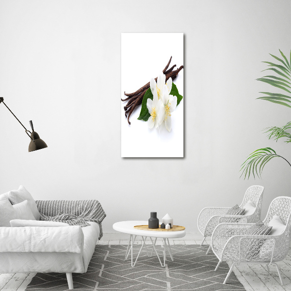 Foto auf glas vertikales Jasmin und Vanille