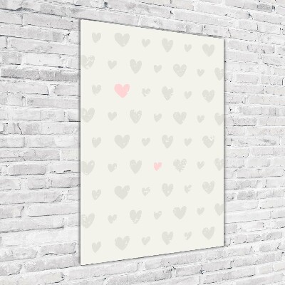 Foto auf glas vertikales Herz-Hintergrund