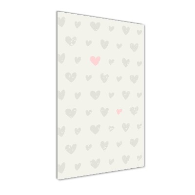 Foto auf glas vertikales Herz-Hintergrund