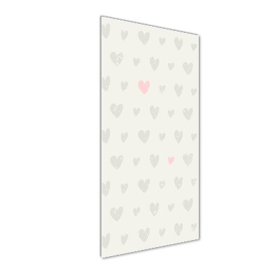 Foto auf glas vertikales Herz-Hintergrund