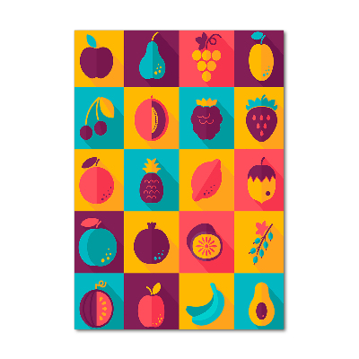 Foto auf glas vertikales Obst