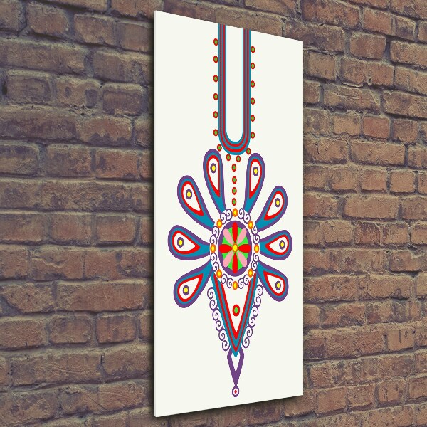 Foto auf glas vertikales Polnisches Volksmuster