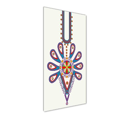 Foto auf glas vertikales Polnisches Volksmuster