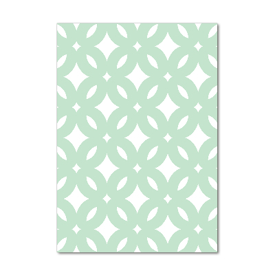 Glasbild vertikales Geometrischer Hintergrund