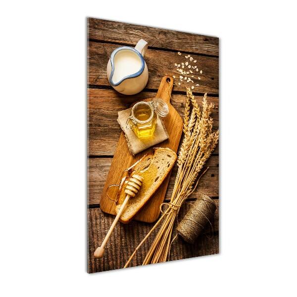 Bild aus glas vertikales Frühstück