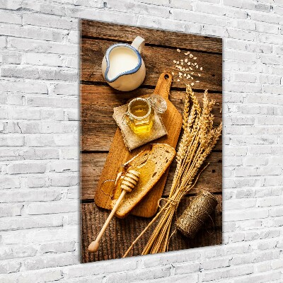 Bild aus glas vertikales Frühstück