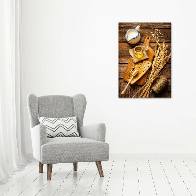 Bild aus glas vertikales Frühstück