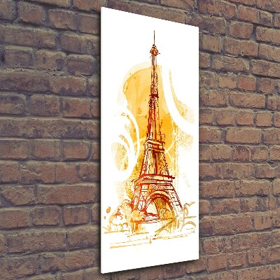 Bild aus glas vertikales Sommer in Paris