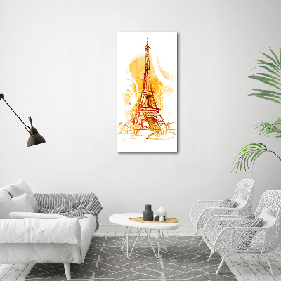 Bild aus glas vertikales Sommer in Paris