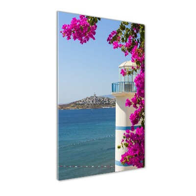 Foto auf glas vertikales Leuchtturm
