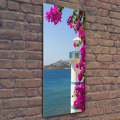 Foto auf glas vertikales Leuchtturm