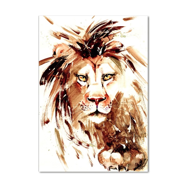 Foto auf glas vertikales Löwe