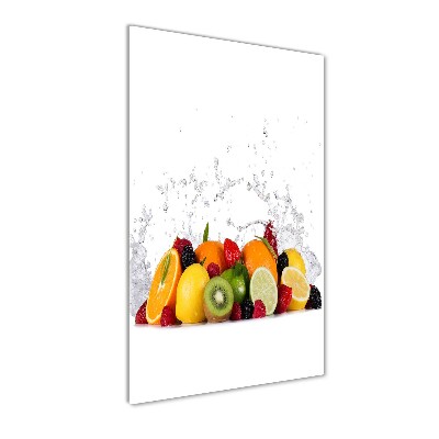 Glasbild vertikales Obst