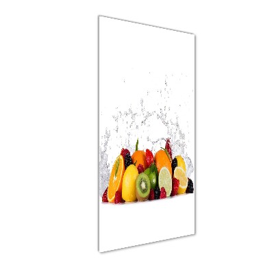 Glasbild vertikales Obst