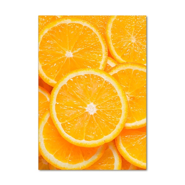 Foto auf glas vertikales Orangenscheiben