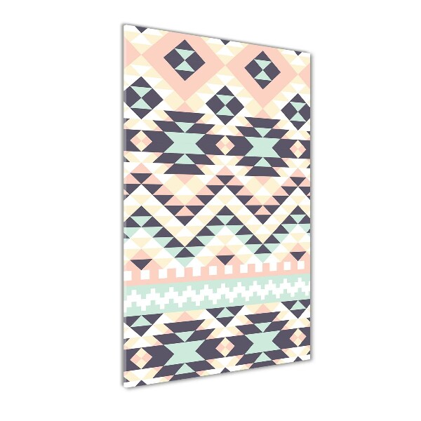 Glasbild vertikales Ethnische Zugehörigkeit