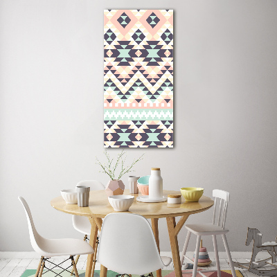 Glasbild vertikales Ethnische Zugehörigkeit