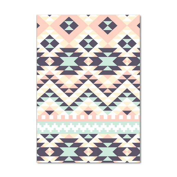 Glasbild vertikales Ethnische Zugehörigkeit