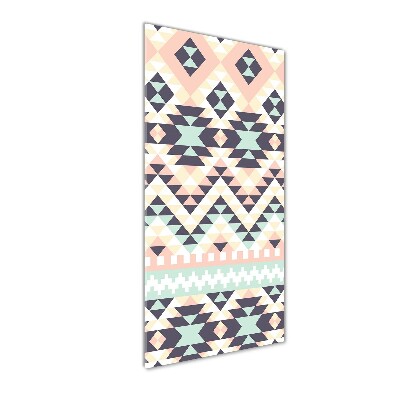 Glasbild vertikales Ethnische Zugehörigkeit