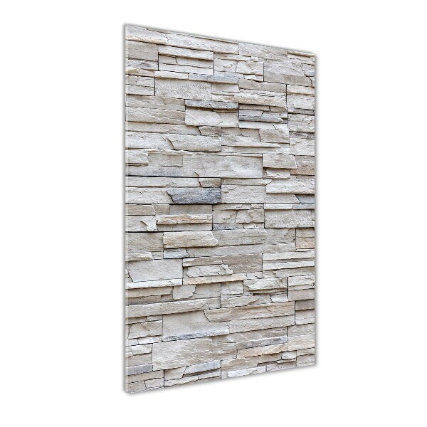 Bild aus glas vertikales Steinmauer