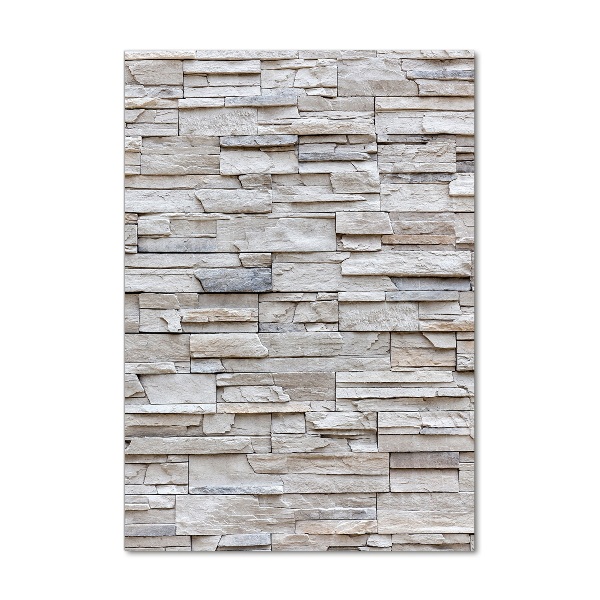 Bild aus glas vertikales Steinmauer