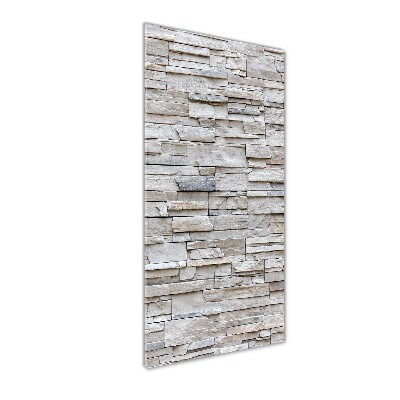 Bild aus glas vertikales Steinmauer