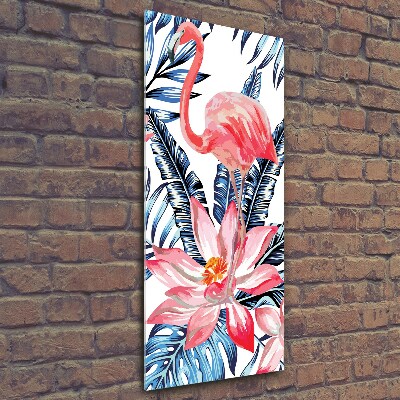 Bild aus glas vertikales Hawaiianische Blumen