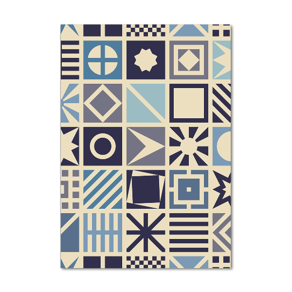 Foto auf glas vertikales Geometrischer Hintergrund