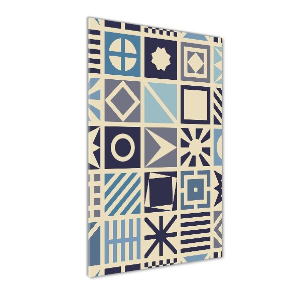 Foto auf glas vertikales Geometrischer Hintergrund