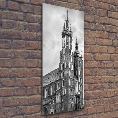 Glasbild vertikales Krakau, Polen