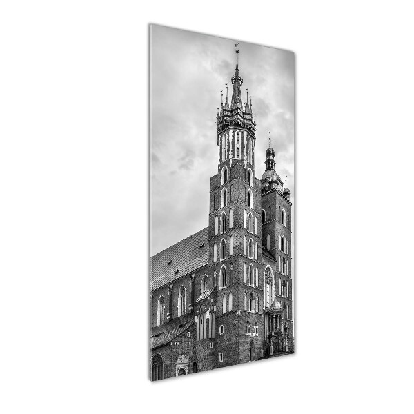 Glasbild vertikales Krakau, Polen