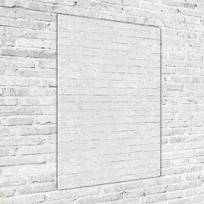 Bild aus glas vertikales Ziegelmauer