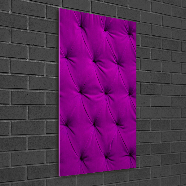 Foto auf glas vertikales Samtwand