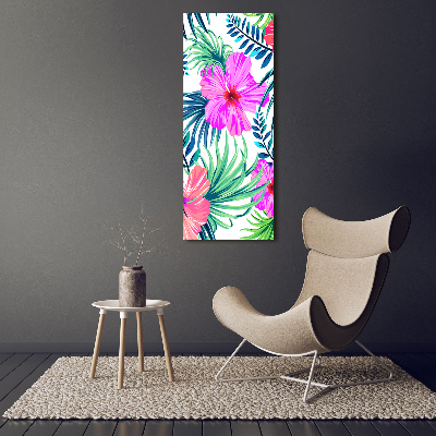 Foto auf glas vertikales Hawaiianische Blumen