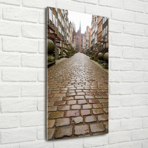 Bild aus glas vertikales Danzig, Polen