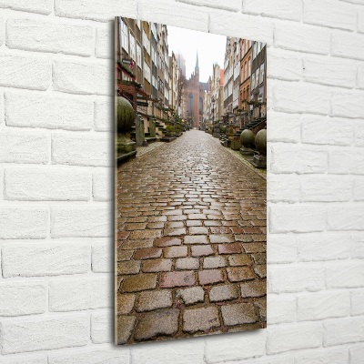 Bild aus glas vertikales Danzig, Polen