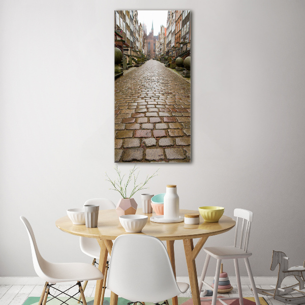 Bild aus glas vertikales Danzig, Polen