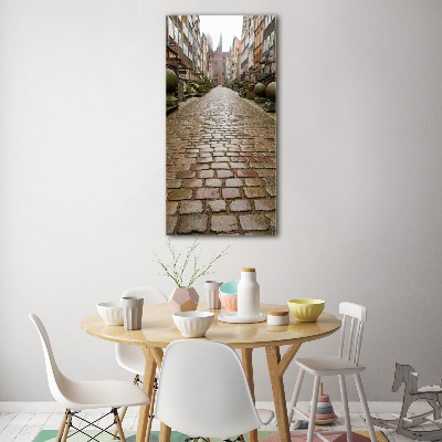 Bild aus glas vertikales Danzig, Polen